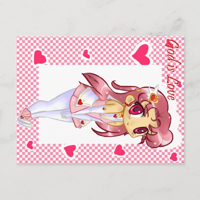 Cartão Postal Deus é Amor (Frente)