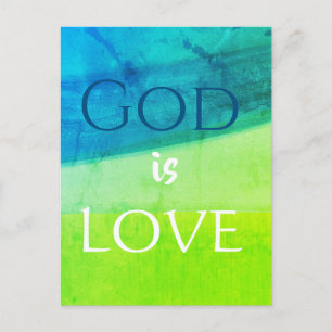 Cartão Postal Deus é Amor Inspirador