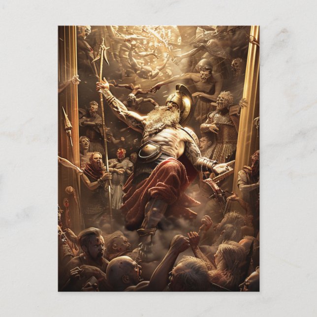 Cartão Postal Deus e monstros - Zeus (Frente)