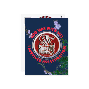 Cartão Postal "DEUS ESTAVA COMIGO" EU SOU UM Cartão-Postal SOBRE