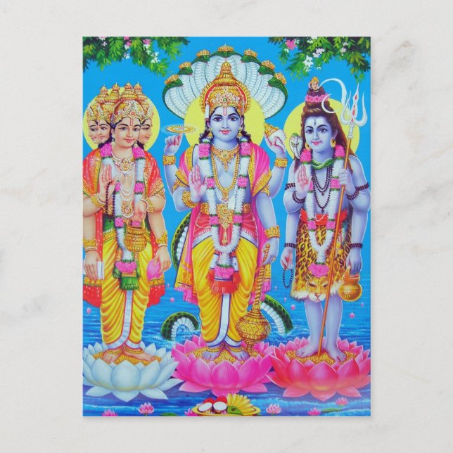 Cartão Postal deus indiano (Frente)