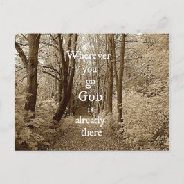 Cartão Postal Deus Inspirativo Já Existe Citação Cristã