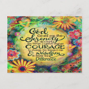 Cartão Postal "Deus me conceda a serenidade"
