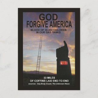 Cartão Postal Deus perdoe a América