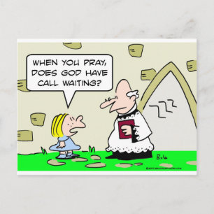Cartão Postal deus reze para esperar