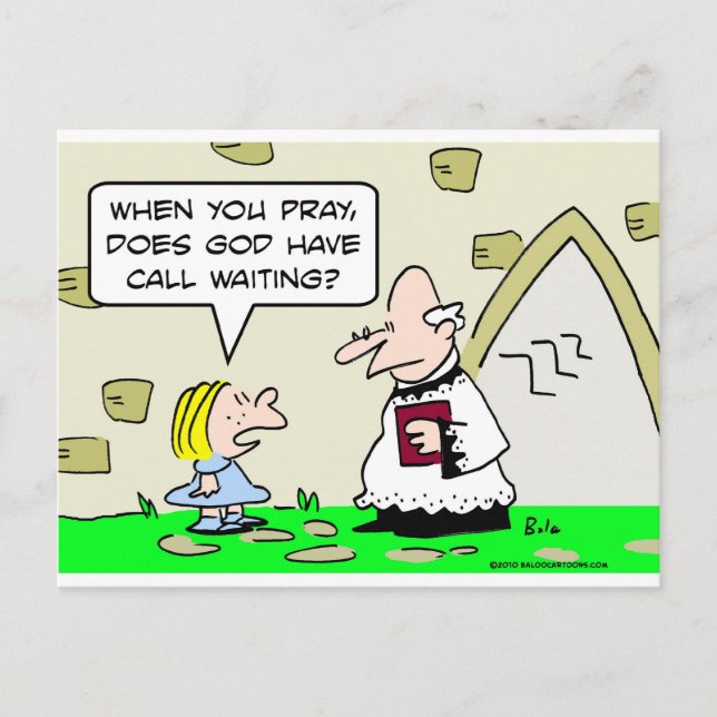 Cartão Postal deus reze para esperar (Frente)