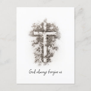 Cartão Postal Deus sempre nos perdoe