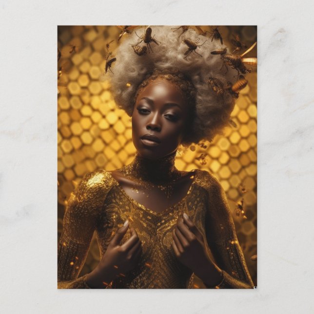 Cartão Postal Deusa das Abelhas do Mel (Frente)