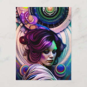 Cartão Postal Deusa do Cartão-postal do Cosmos