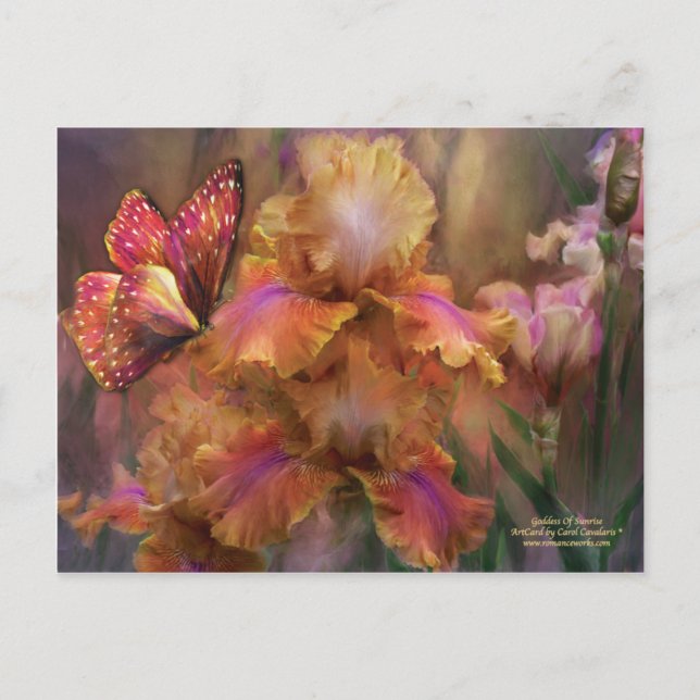 Cartão Postal Deusa Do Cartaz Da Arte Sunrise (Frente)