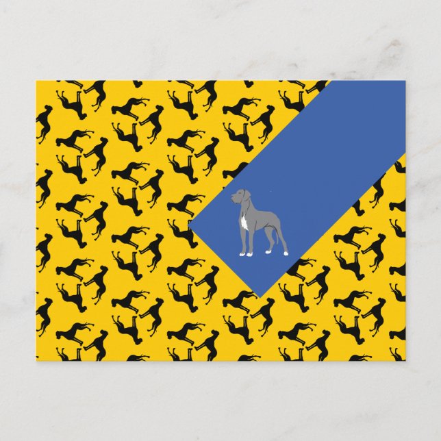 Cartão Postal Deutsche Doggen Postekarte (Frente)