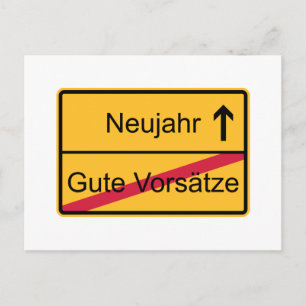 Cartão Postal Deutsches Ortsschild