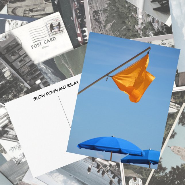 Cartão Postal Devagar e Relaxar Praia (Criador carregado)