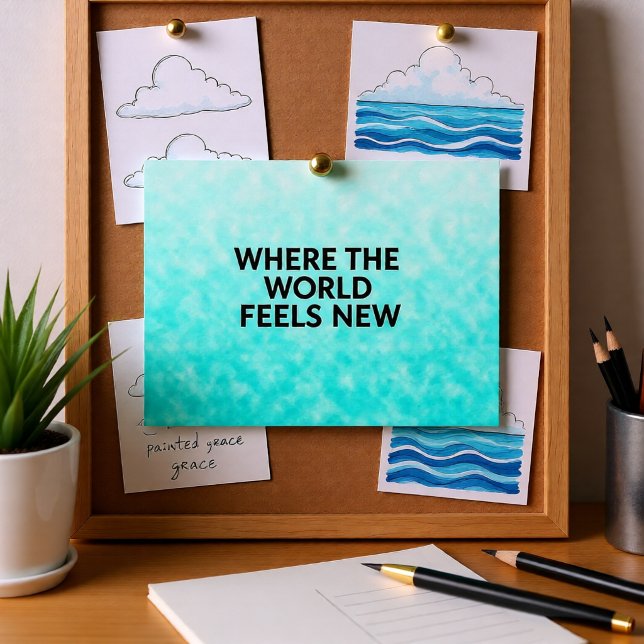 Cartão Postal Devaneio Lavado pelo Céu (Criador carregado)