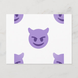 Cartão Postal devil emoji