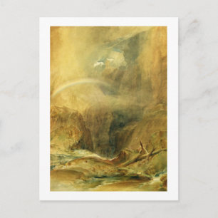 Cartão Postal Devil's Bridge, St. Gotthard's Pass, c.1804 (w/c a