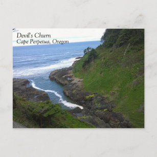 Cartão Postal Devil's Churn, Cape Perpetua, OR