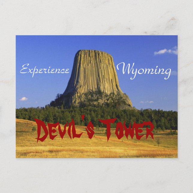Cartão Postal Devil's Rock, Wyoming Postcard (Frente)