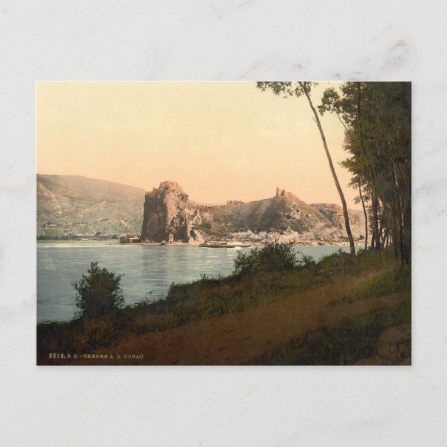 Cartão Postal Devin e o Danúbio, Eslováquia (Frente)