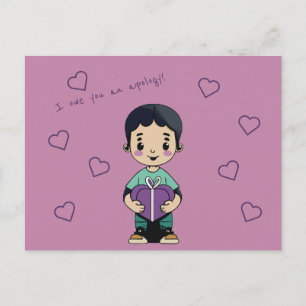 Cartão Postal Devo-lhe desculpas.