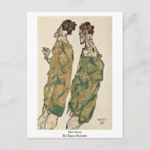Cartão Postal Devoção Por Egon Schiele