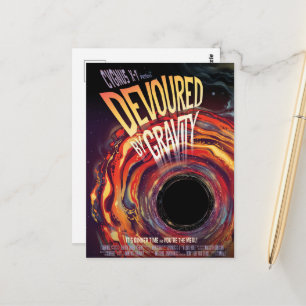 Cartão Postal Devolvido Por Gravidade Halloween Hole Black Horro