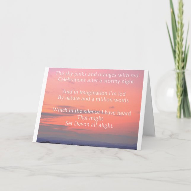 Cartão postal Devon (Frente)