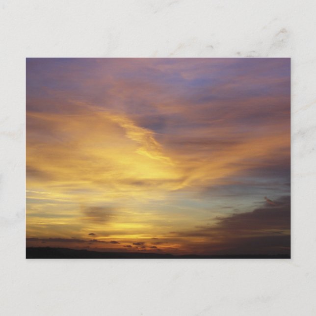 Cartão postal Devon Sunset (Frente)