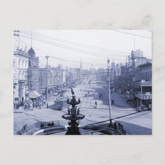 Cartão Postal Dexter Avenue e Capitol, Montgomery AL (Frente)