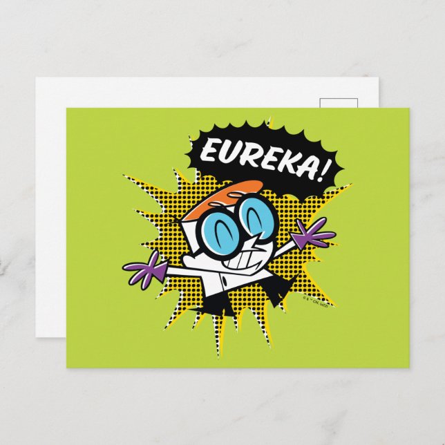 Cartão Postal Dexter "Eureka!" Halftone Callout Graphic (Frente/Verso)