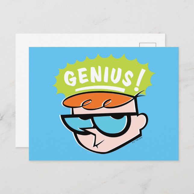 Cartão Postal Dexter "Genius" Callout Graphic (Frente/Verso)