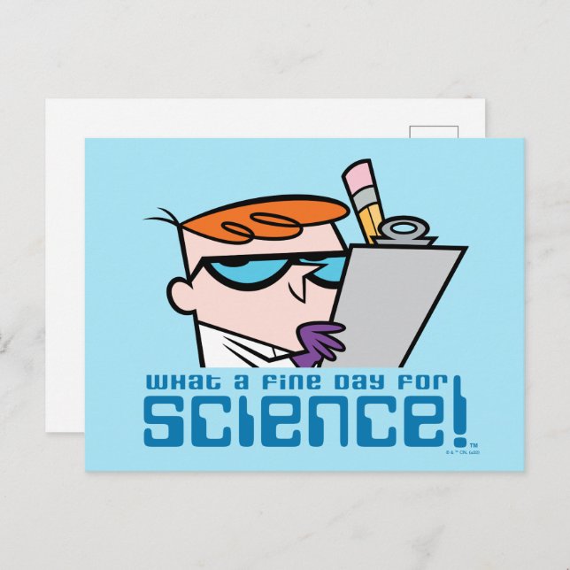 Cartão Postal Dexter - What A Fine Day For Science! (Frente/Verso)