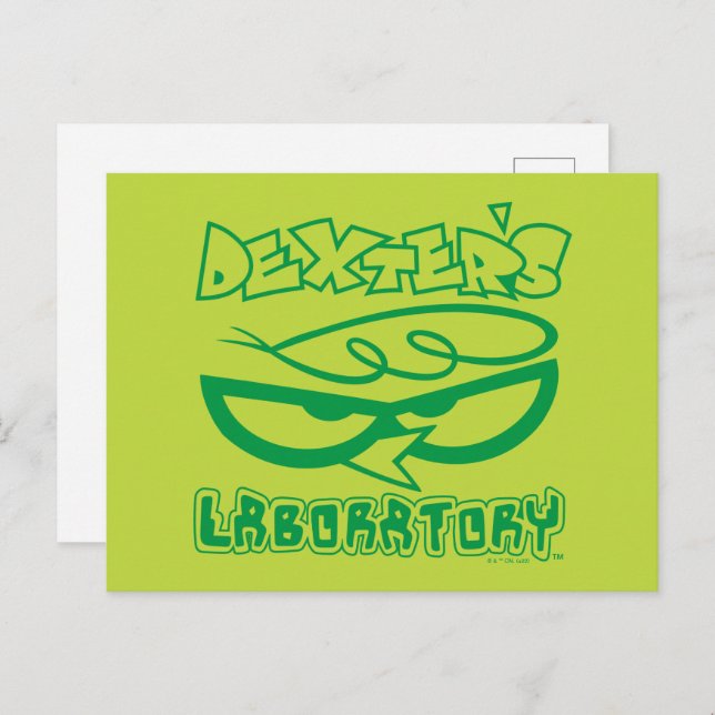Cartão Postal Dexter's Laboratory Face Logo (Frente/Verso)