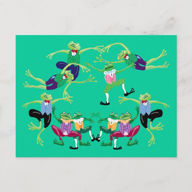 Cartão Postal Dez lordes a saltar (Frente)