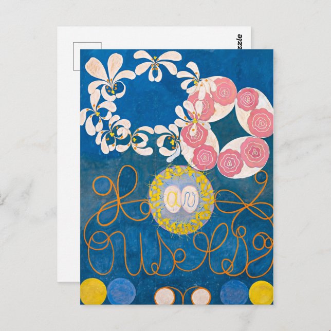 Cartão Postal Dez maiores, nº 1, infância | Hilma af Klint | (Frente/Verso)