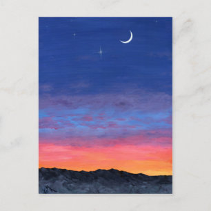 Cartão Postal dia 2 noite Pintura solar