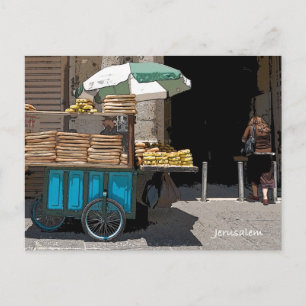 Cartão Postal Dia-a-dia na rua de jerusalem