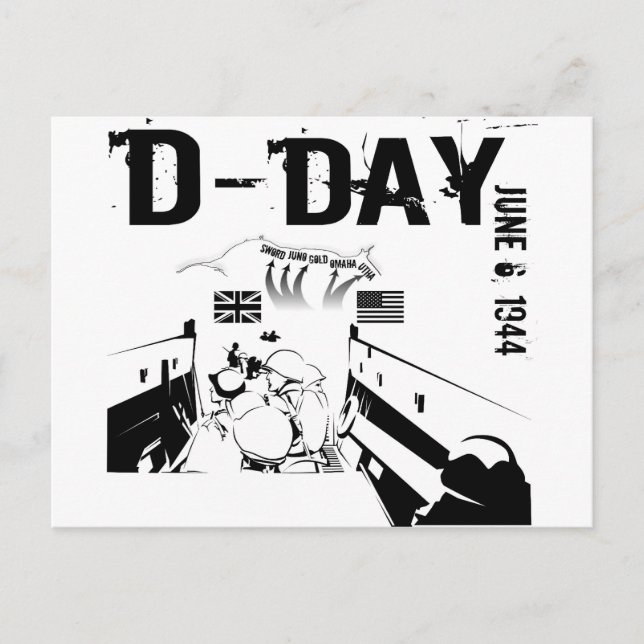 Cartão Postal DIA D 6 de junho de 1944 (Frente)