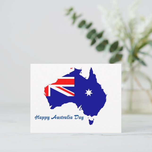 Cartão Postal Dia da Austrália (Em pé/Frente)