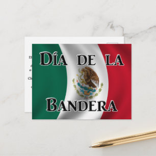 Cartão Postal Dia da Bandeira (Dia da Bandeira Mexicana)