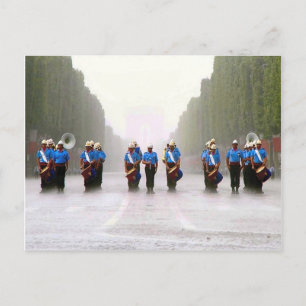 Cartão Postal Dia da Bastilha, Fuzileiros dos EUA em Paris