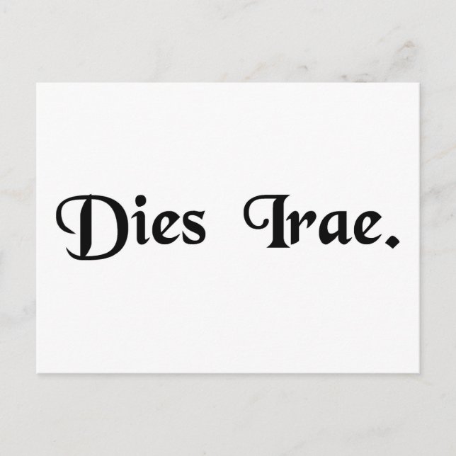 Cartão Postal Dia da Fúria (Frente)