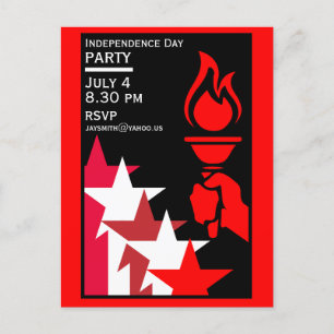 Cartão Postal Dia da Independência Americana