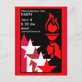 Cartão Postal Dia da Independência Americana