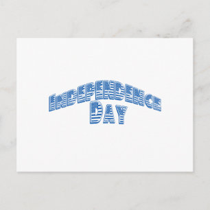 Cartão Postal Dia da Independência Azul