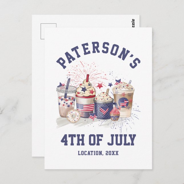 Cartão Postal Dia da Independência do Partido Sindicato da Famíl (Frente/Verso)