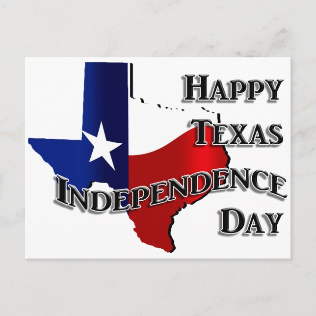 Cartão Postal Dia da Independência do Texas (Frente)