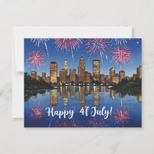Cartão Postal Dia da Independência Feliz de 4 de julho