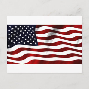 Cartão Postal Dia da Independência Patriótica da Bandeira Americ