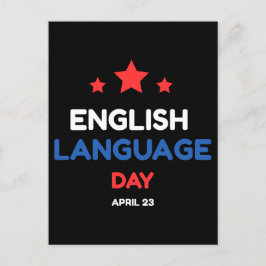 Cartão Postal Dia da Língua Inglesa